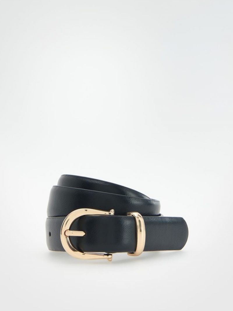 Reserved Beltdecorative Schnallen Gürtel Damen Schwarz | CJU-739401