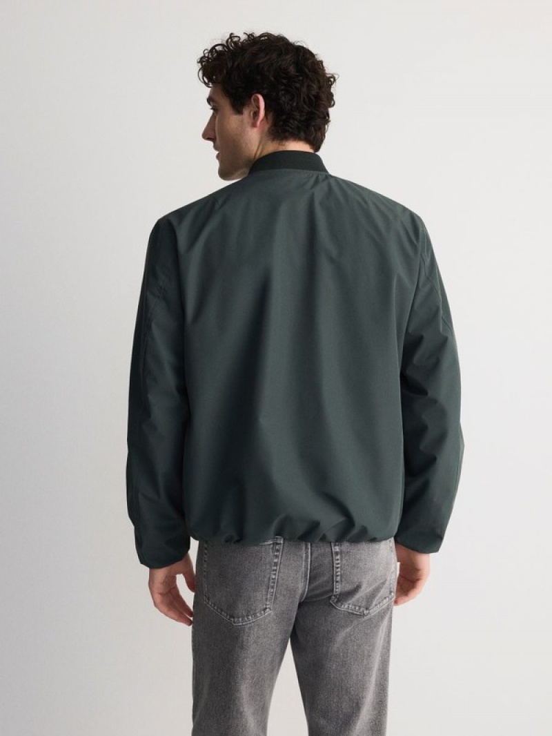 Reserved Bomber Jacken Herren Grün | FSM-914075