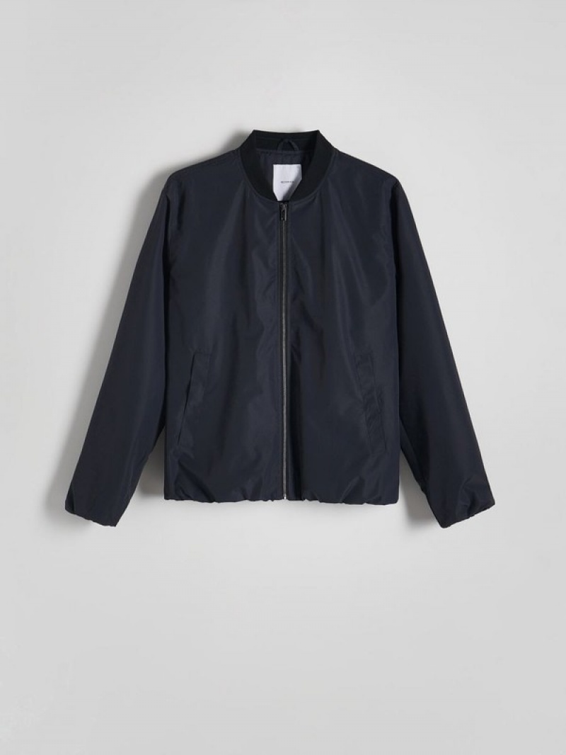 Reserved Bomber Jacken Herren Navy | UOK-968032