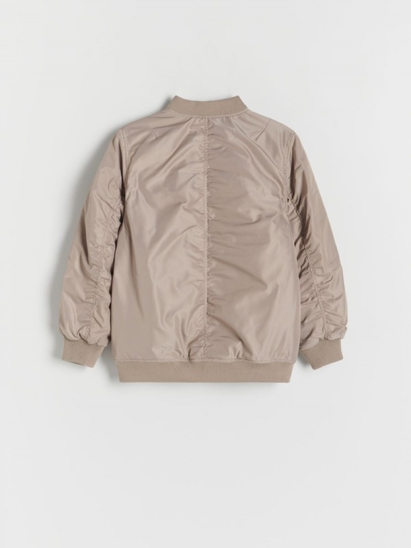 Reserved Bomber Jacken Mädchen Beige | IFG-061294