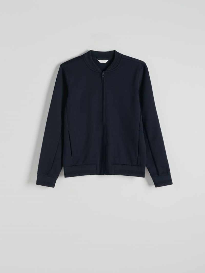 Reserved Bomber Sweatshirts Herren Navy | XDU-415329