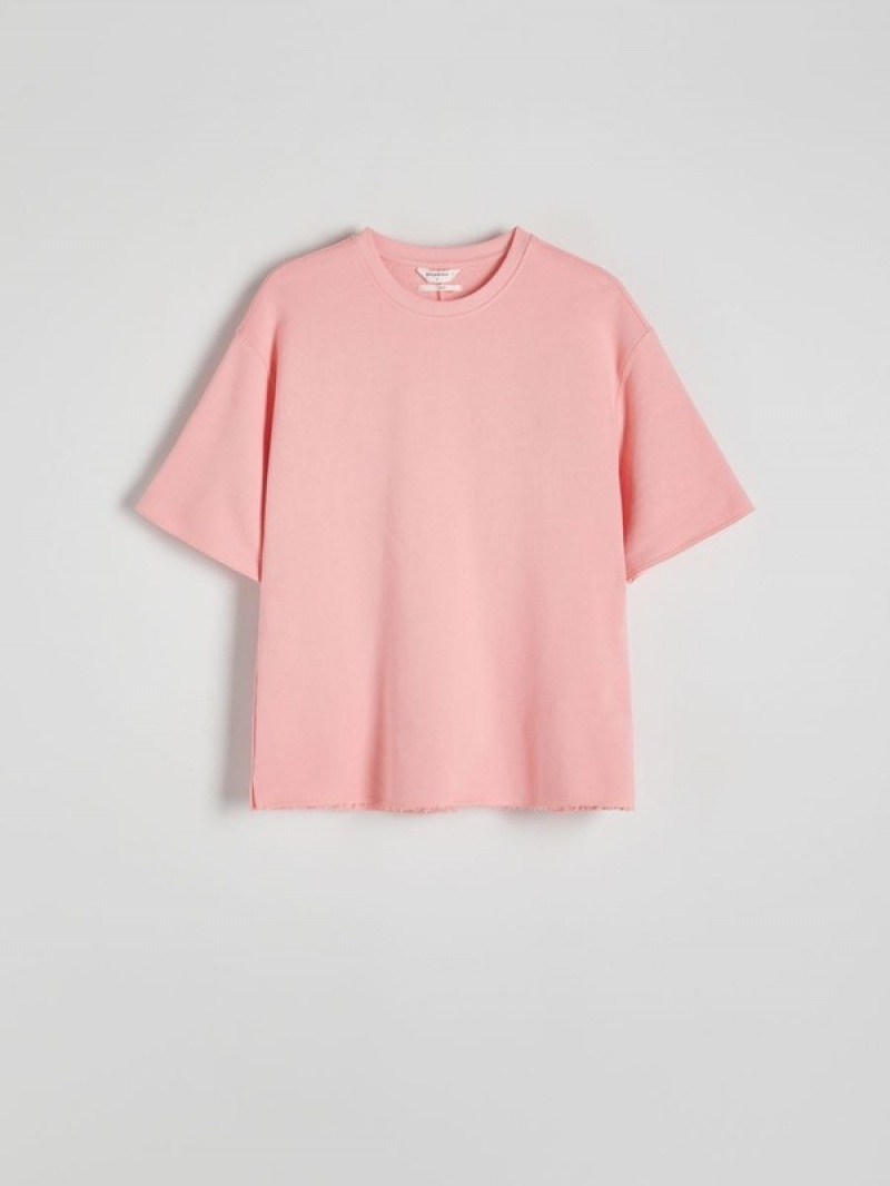 Reserved Boxy T-shirts Herren Rosa | POF-035829