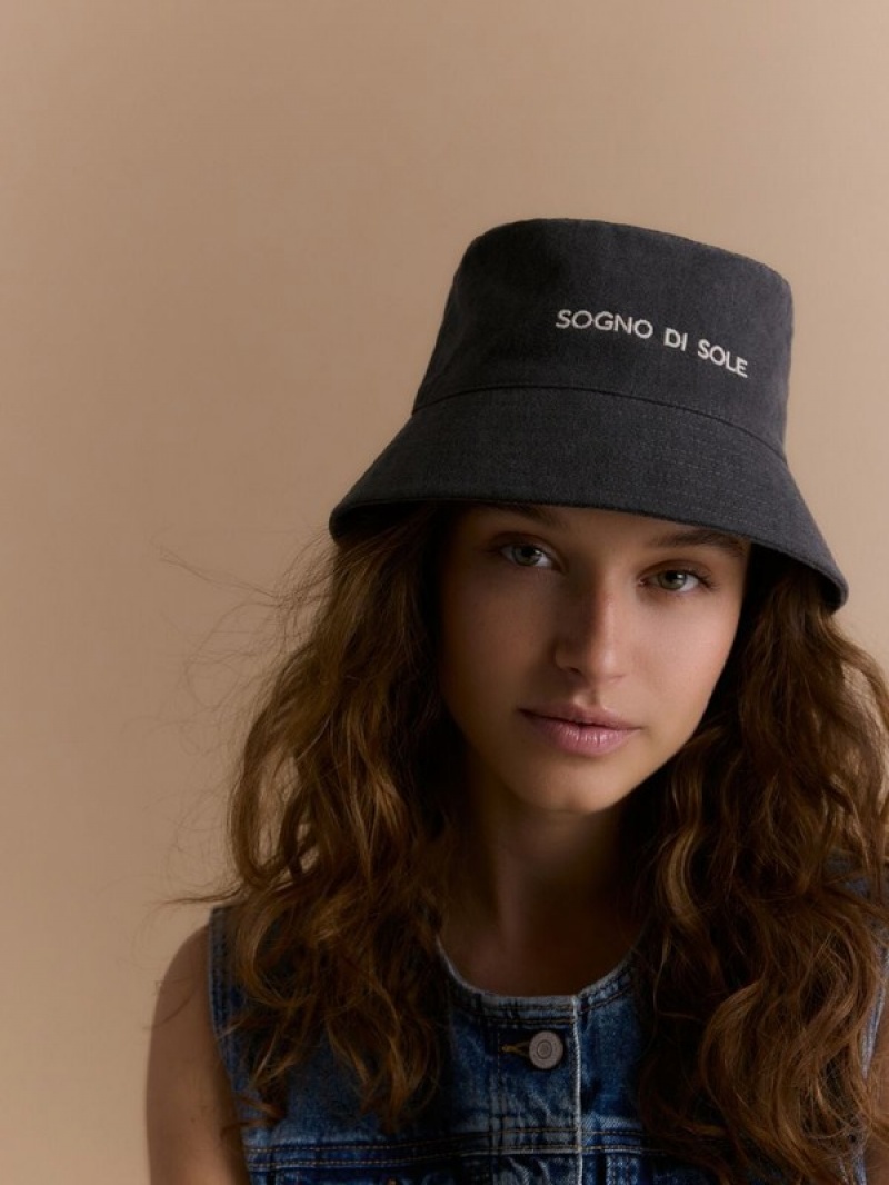 Reserved Bucket Hüte Damen Dunkelgrau | GCP-451792