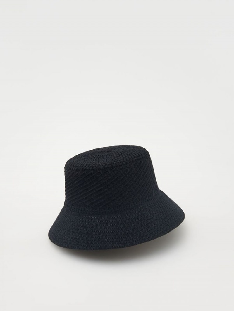 Reserved Bucket Hüte Damen Schwarz | GPH-183479