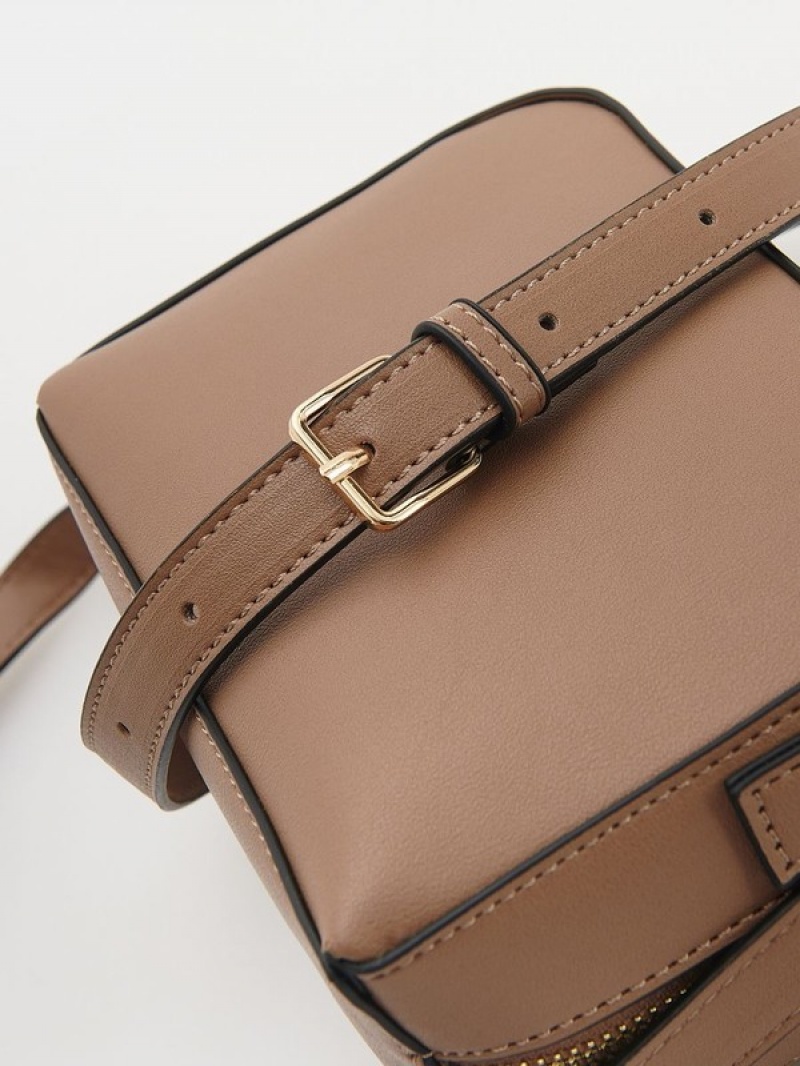 Reserved Buckles Taschen Damen Beige | NAG-197586