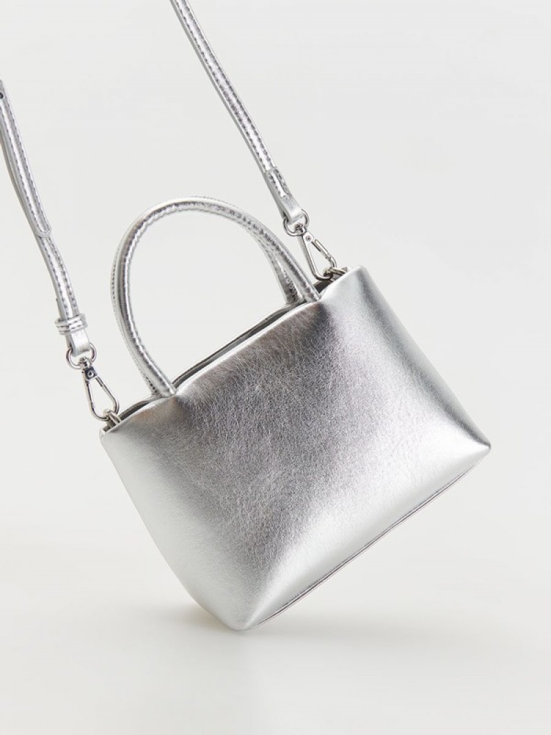 Reserved Buckles Taschen Damen Silber | KDQ-195368