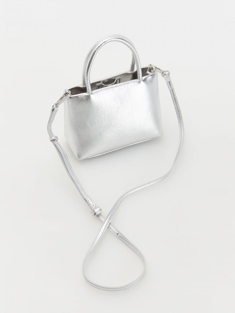 Reserved Buckles Taschen Damen Silber | KDQ-195368