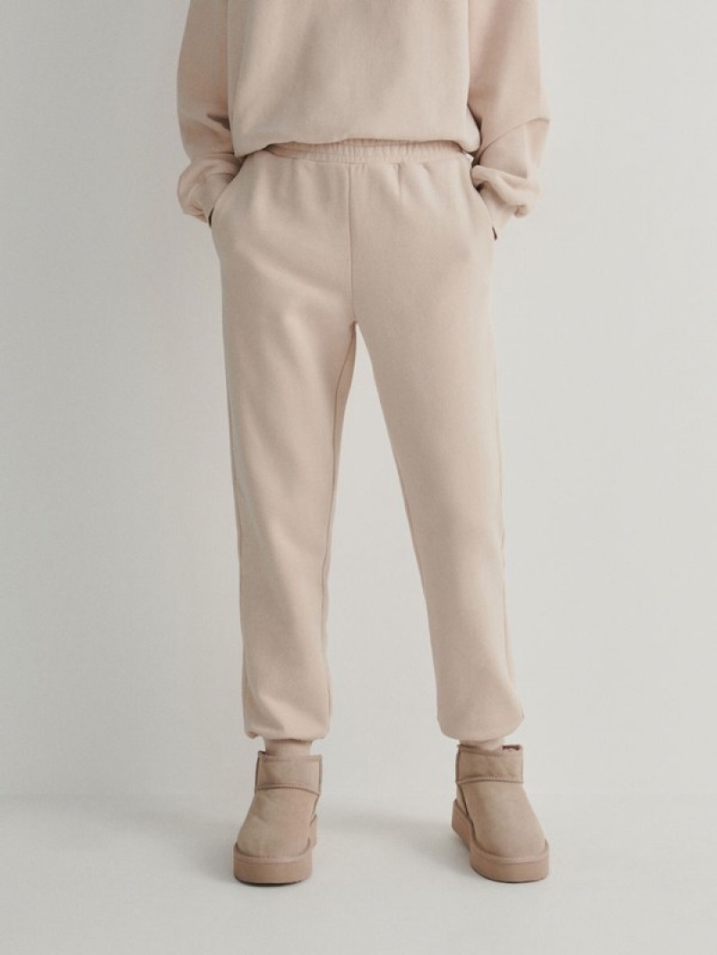 Reserved Cargo Hosen Damen Beige | ZSH-130952