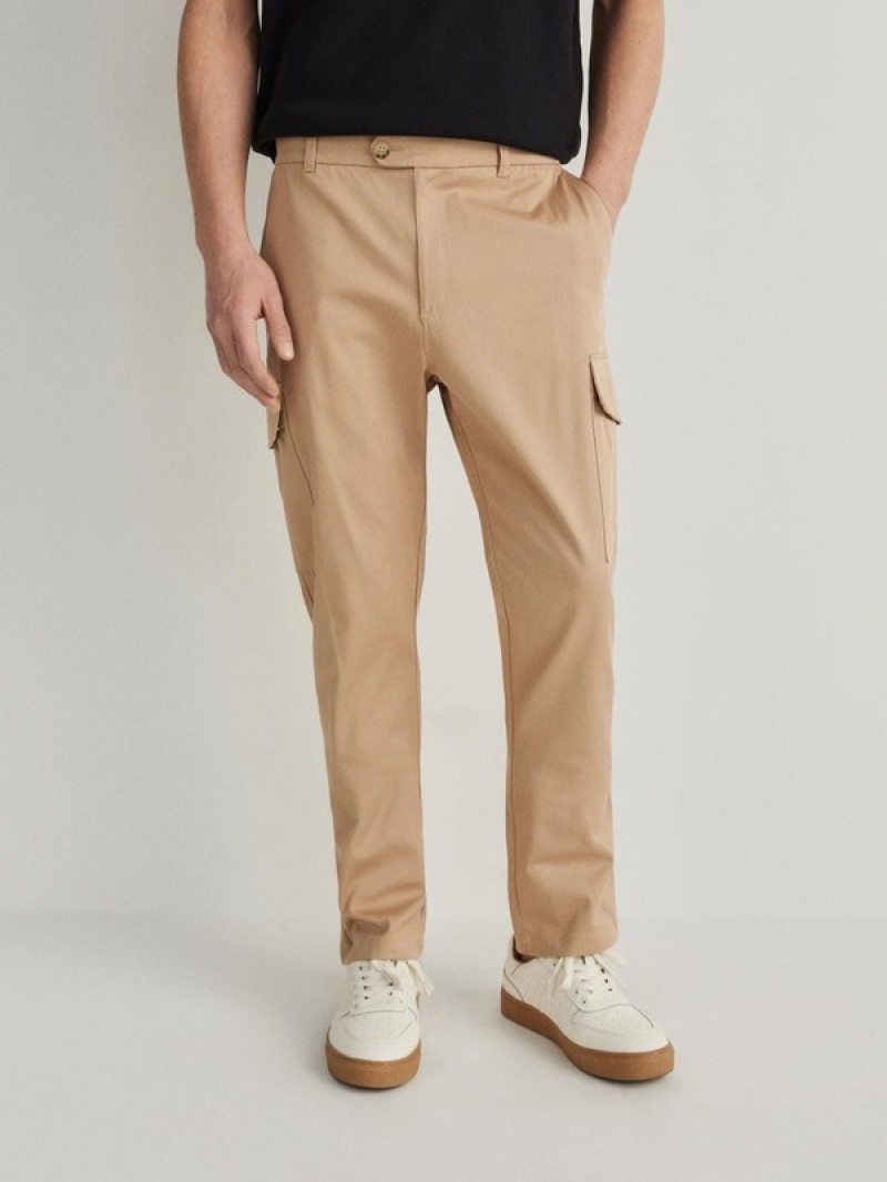 Reserved Cargo Hosen Herren Beige | YIN-027481