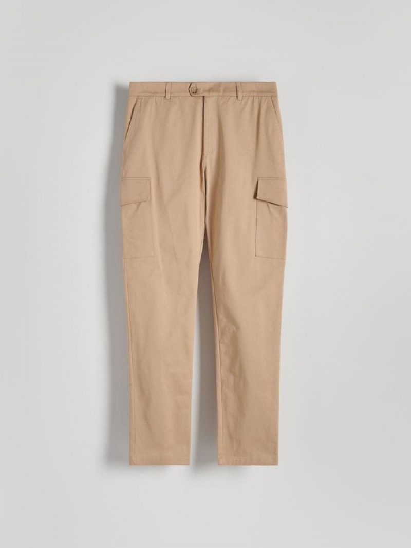 Reserved Cargo Hosen Herren Beige | YIN-027481