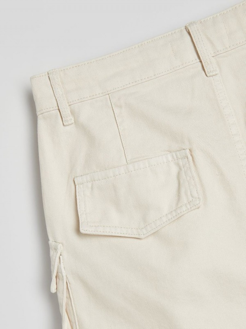 Reserved Cargo Pockets Röcke Damen Beige | DEZ-658239