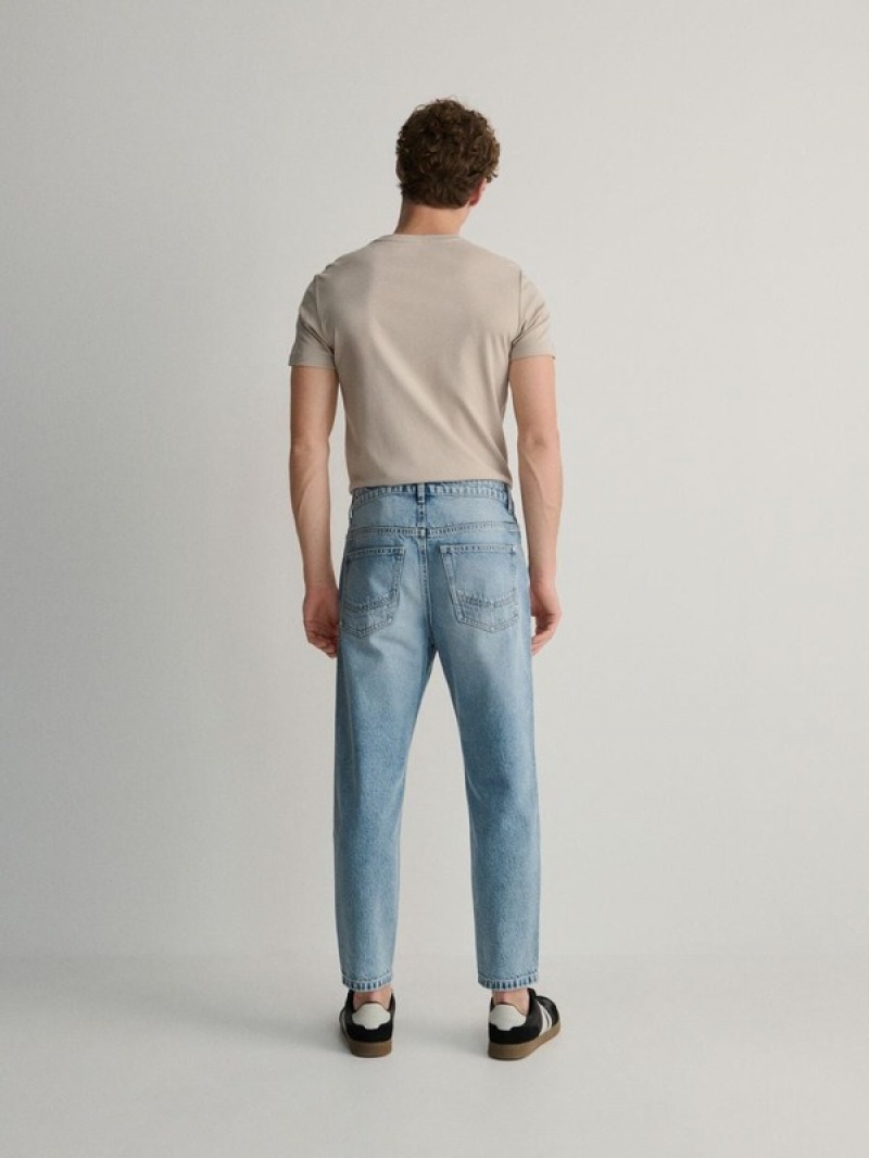 Reserved Carrot Cropped Jeans Herren Blau | ZDB-327615