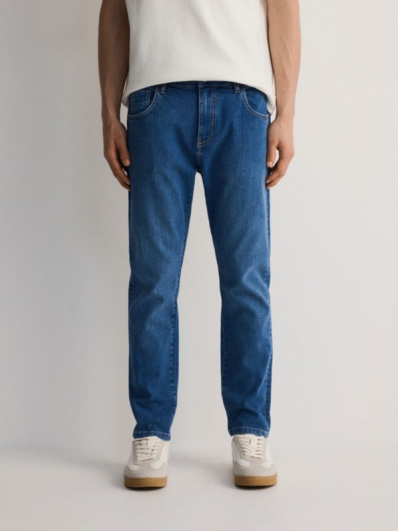 Reserved Carrot Slim Jeans Herren Blau | OIM-538916