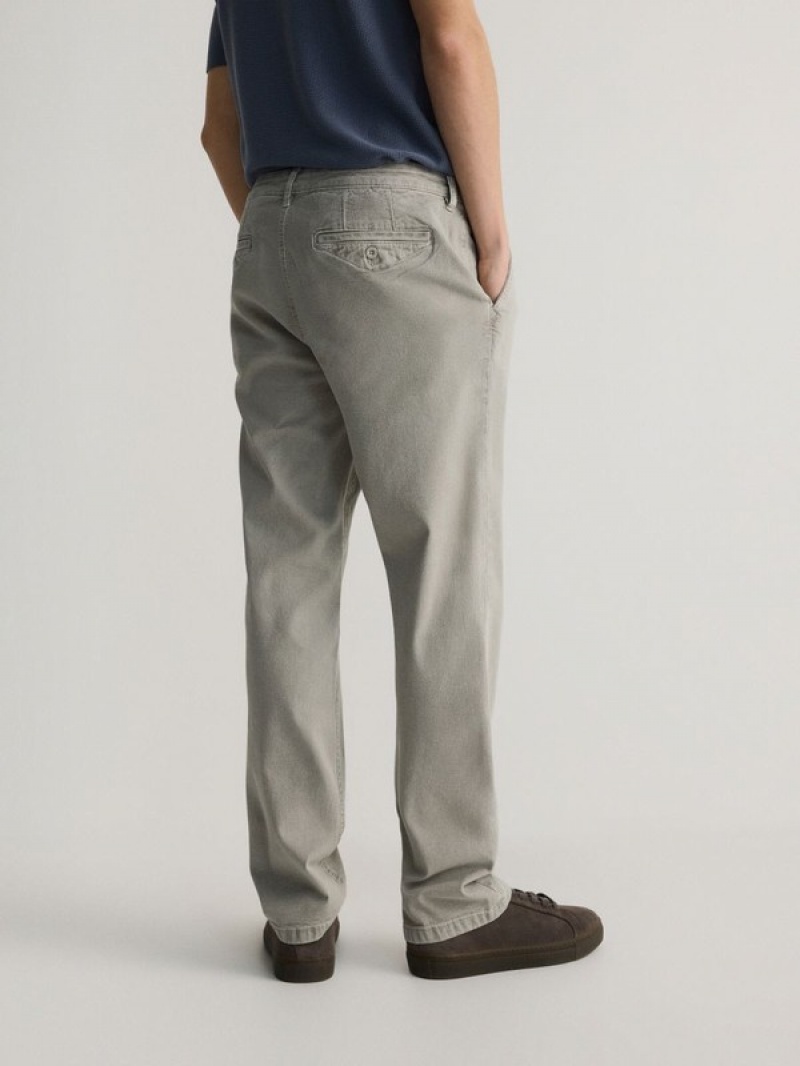 Reserved Chino Hosen Herren Hellgrau | LXE-792013