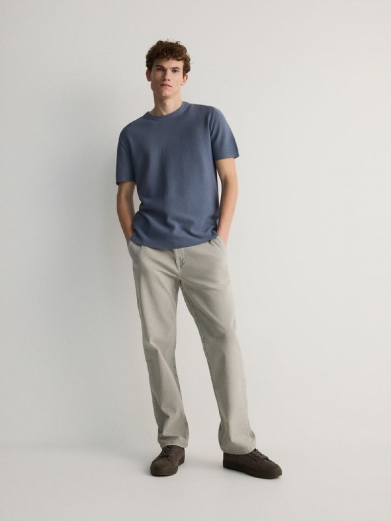 Reserved Chino Hosen Herren Hellgrau | LXE-792013