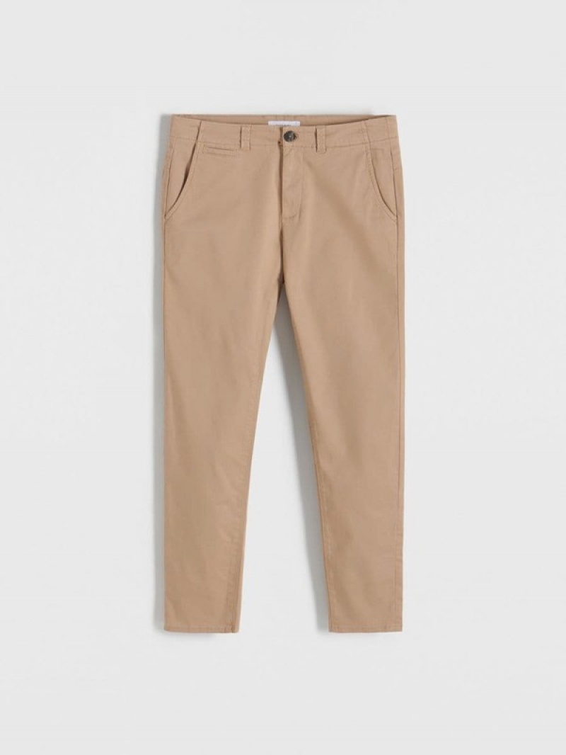 Reserved Chino Slim Fit Hosen Herren Beige | XJO-103259