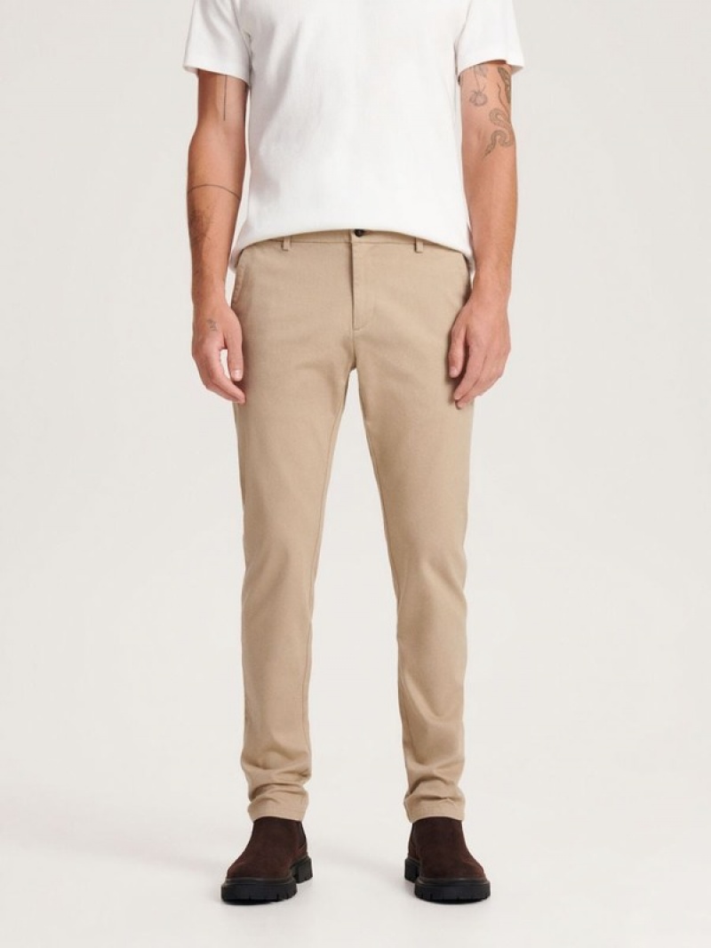 Reserved Chino Slim Fit Hosen Herren Beige | YXE-762148