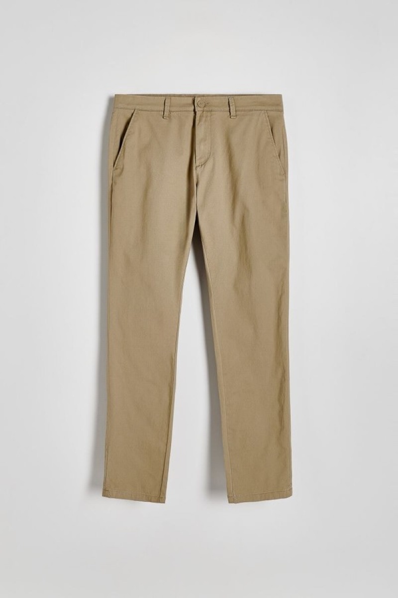 Reserved Chino Slim Fit Hosen Herren Beige | MYI-740239