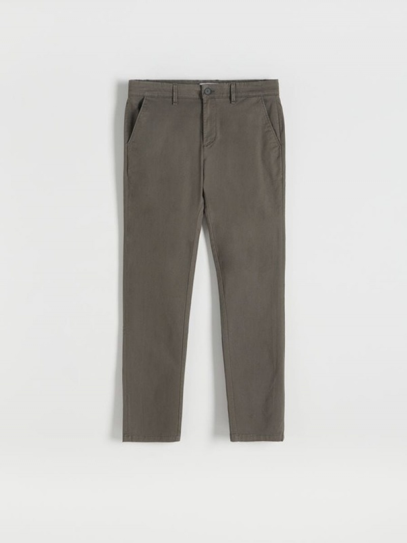 Reserved Chino Slim Fit Hosen Herren Dunkelgrau | JEI-798042