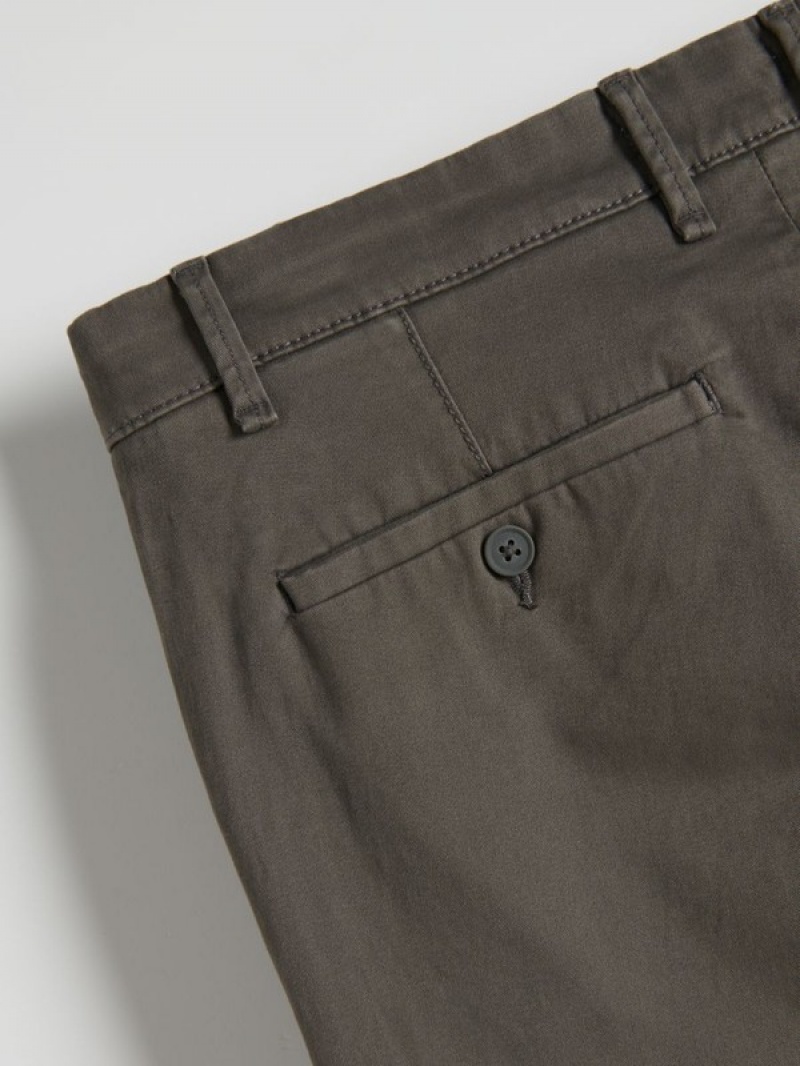 Reserved Chino Slim Fit Hosen Herren Dunkelgrau | JEI-798042