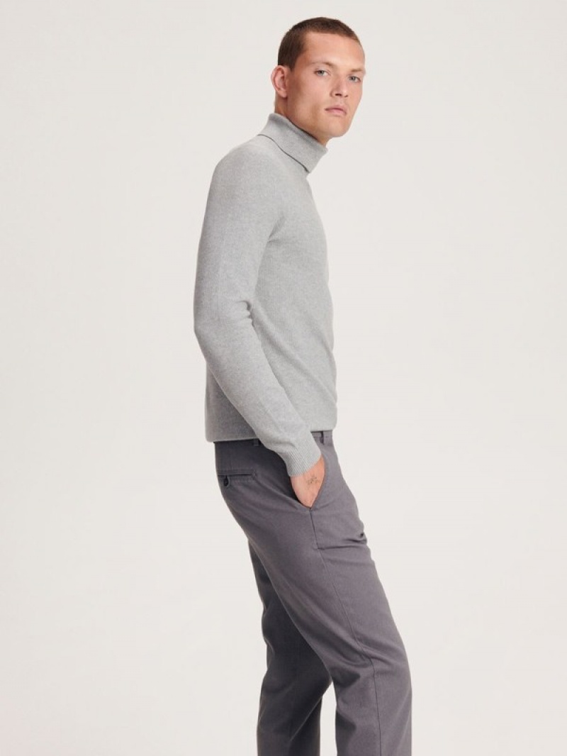 Reserved Chino Slim Fit Hosen Herren Grau | HSO-682390