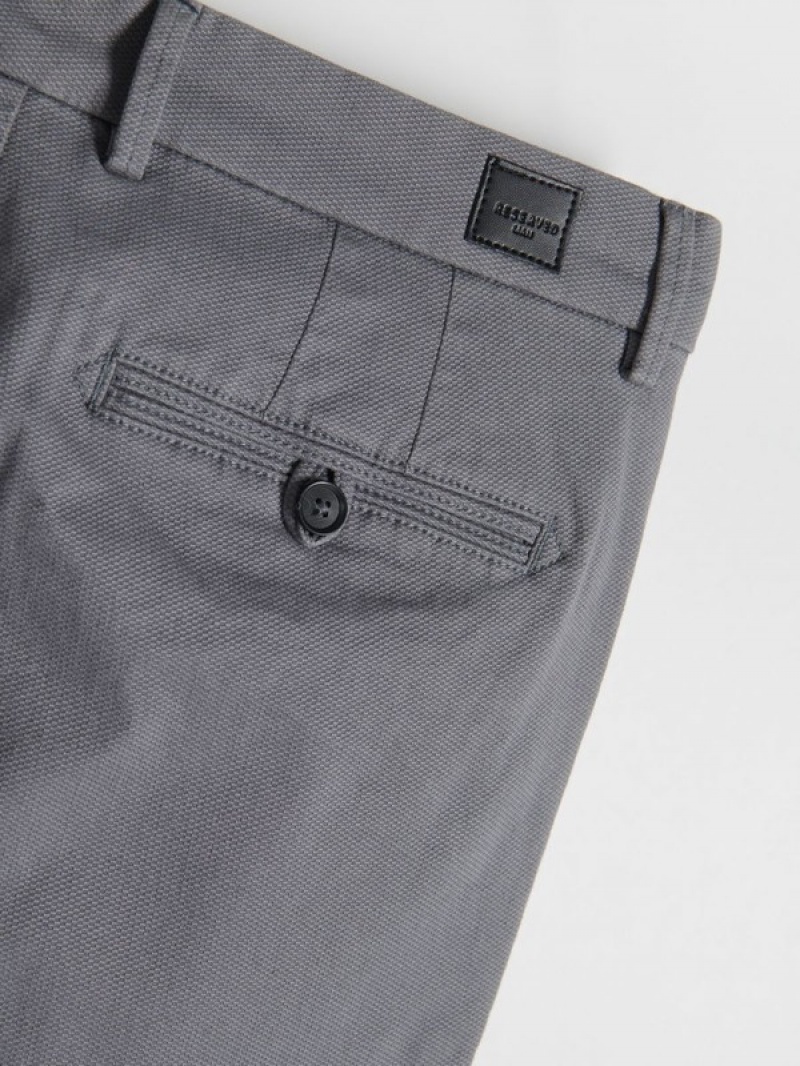 Reserved Chino Slim Fit Hosen Herren Grau | HSO-682390