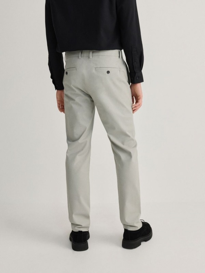 Reserved Chino Slim Fit Hosen Herren Hellgrau | RAL-170653