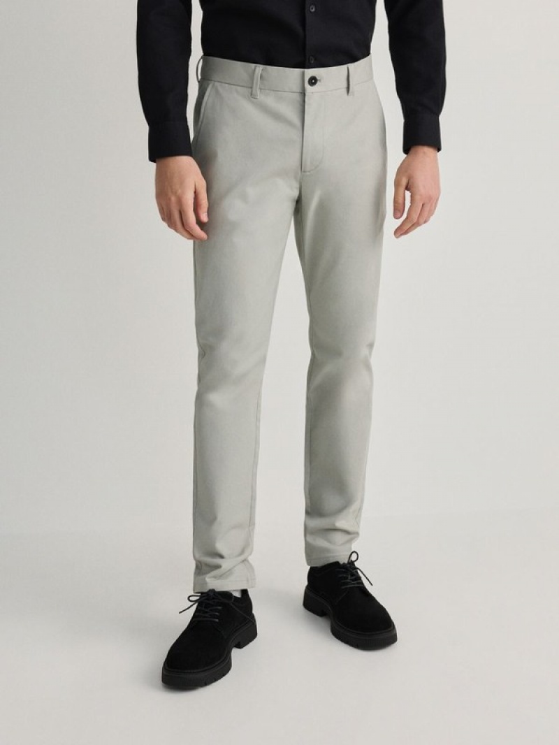 Reserved Chino Slim Fit Hosen Herren Hellgrau | RAL-170653