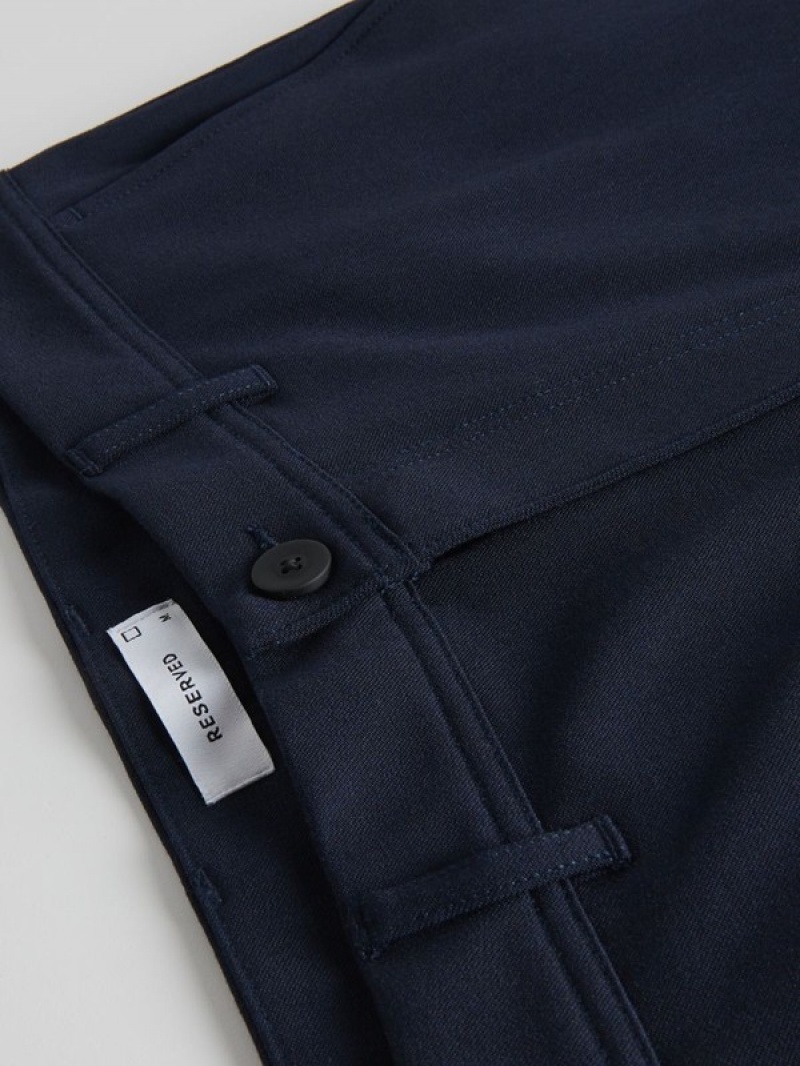 Reserved Chino Slim Fit Hosen Herren Navy | YTR-267149