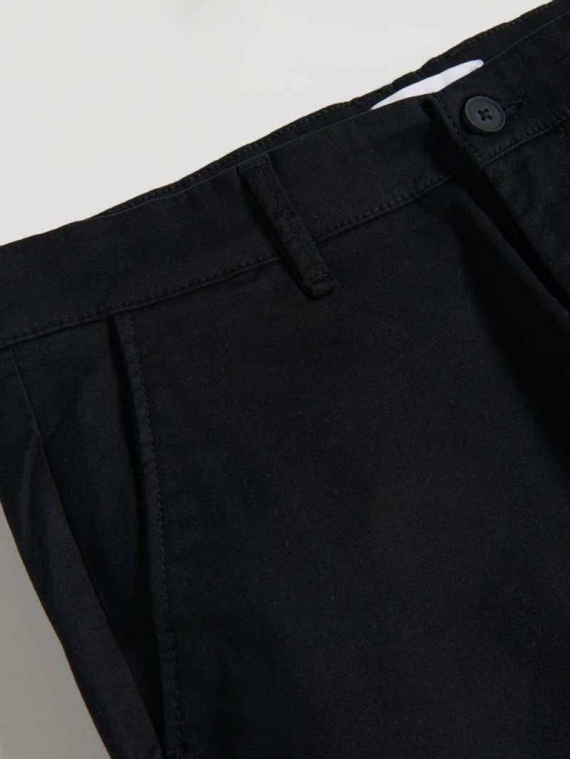 Reserved Chino Slim Fit Hosen Herren Schwarz | BLS-326507