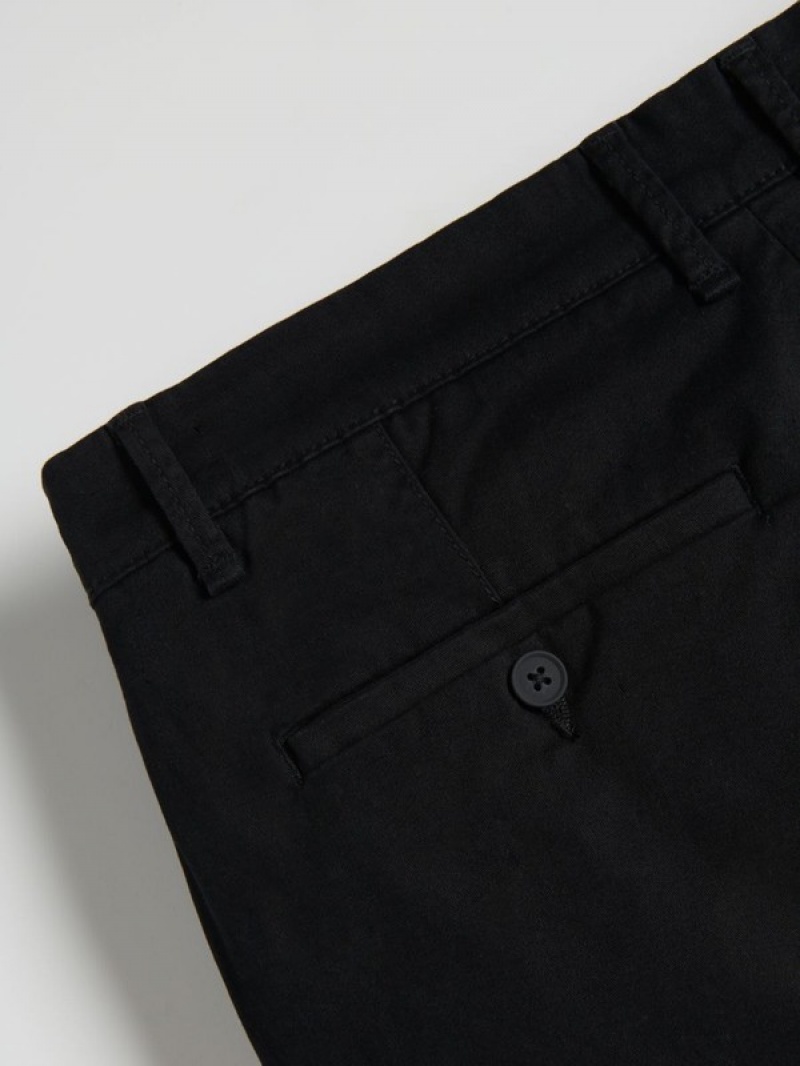 Reserved Chino Slim Fit Hosen Herren Schwarz | BLS-326507