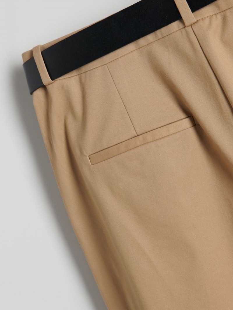 Reserved Chino With Hosen Damen Beige | EUG-174623