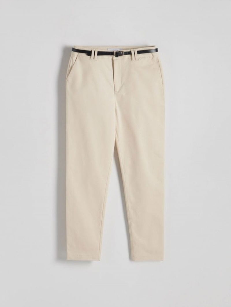 Reserved Chino With Hosen Damen Beige | HON-027894