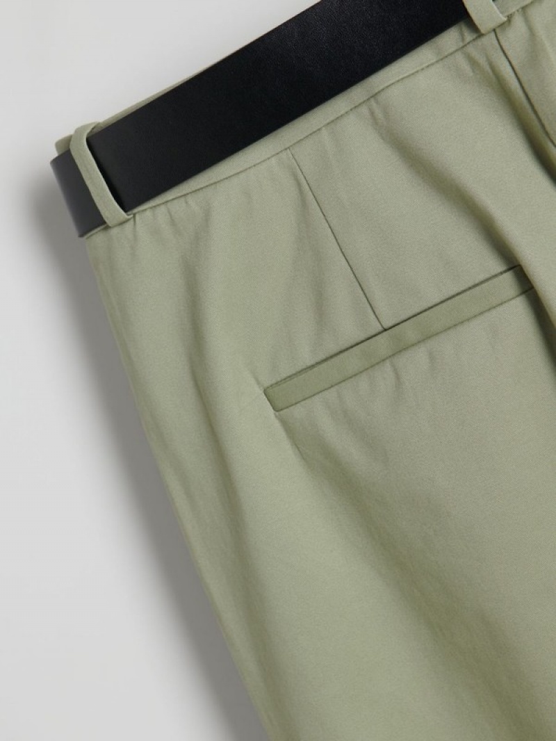 Reserved Chino With Hosen Damen Grün | CTE-054316