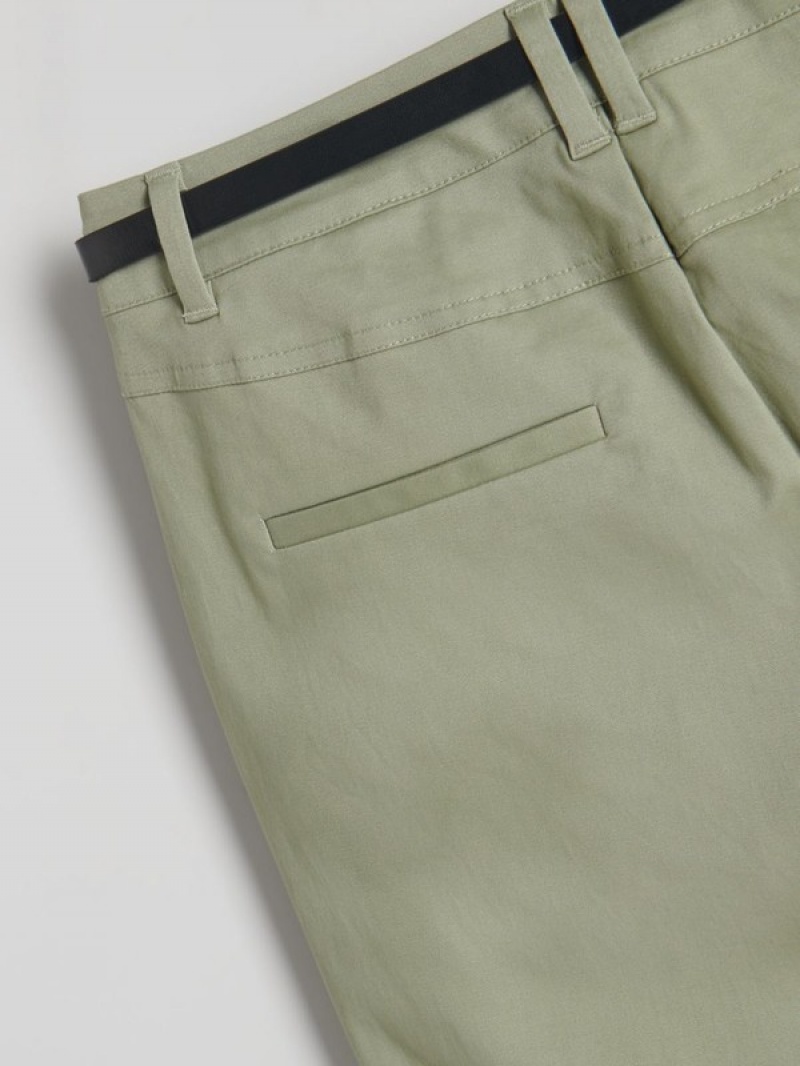 Reserved Chino With Hosen Damen Grün | TRI-475069