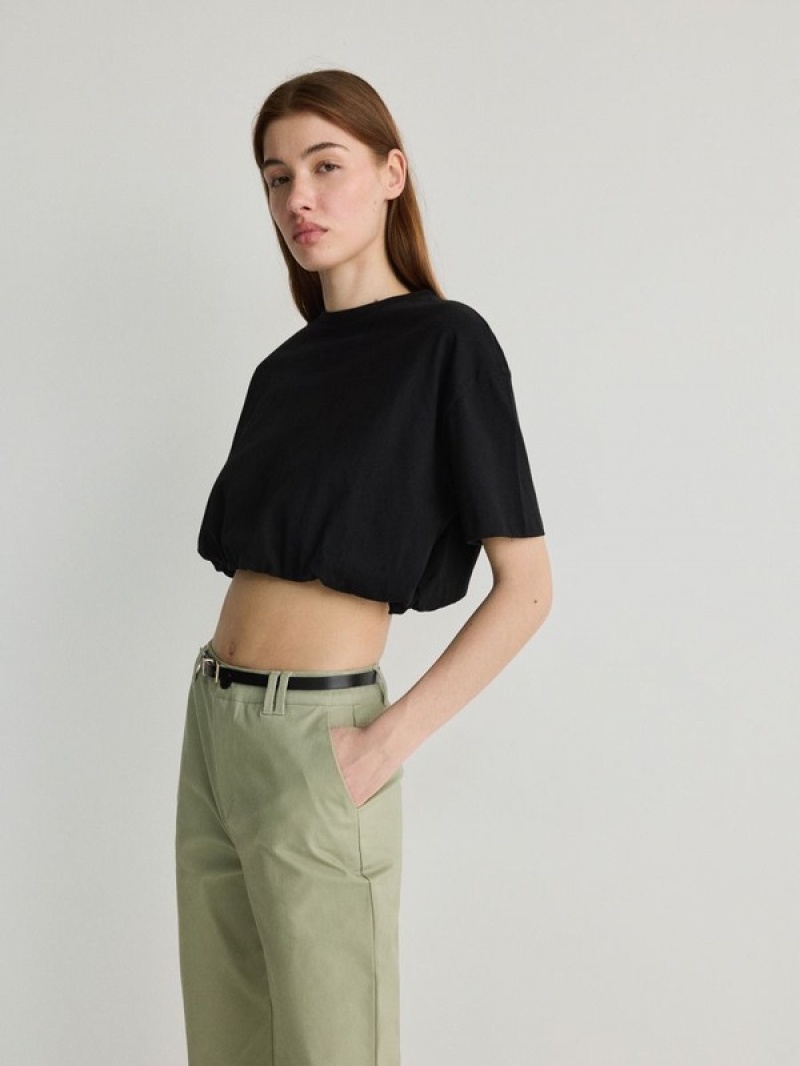 Reserved Chino With Hosen Damen Grün | YVW-875039