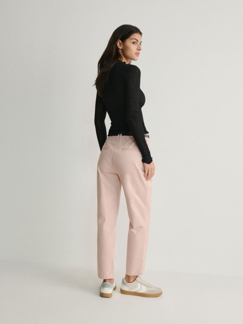 Reserved Chino With Hosen Damen Rosa | SAX-043795