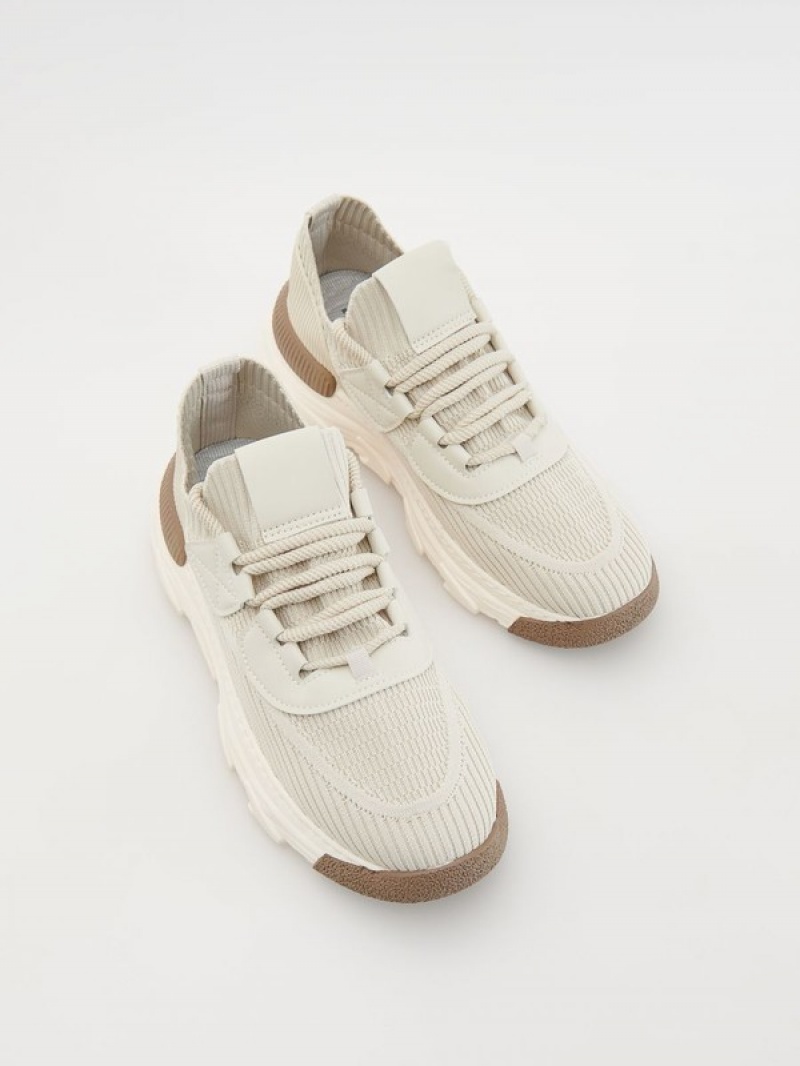 Reserved Combined Schuhe Herren Beige | FIH-196058