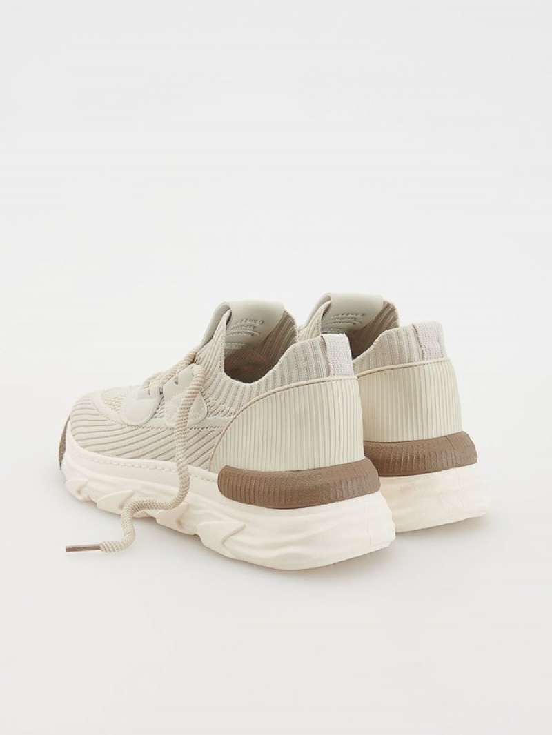 Reserved Combined Schuhe Herren Beige | FIH-196058