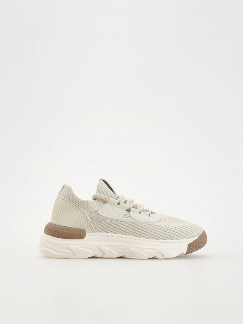 Reserved Combined Schuhe Herren Beige | FIH-196058