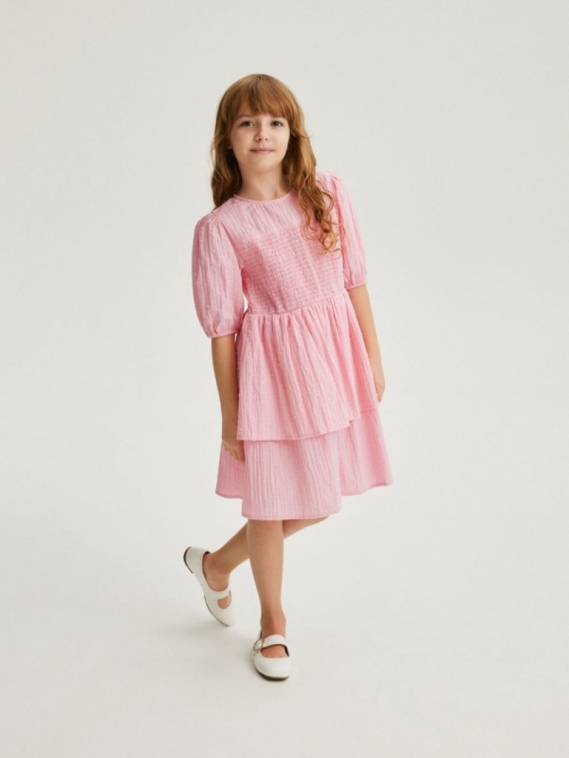 Reserved Cottonruffles Kleid Mädchen Rosa | MJU-875493