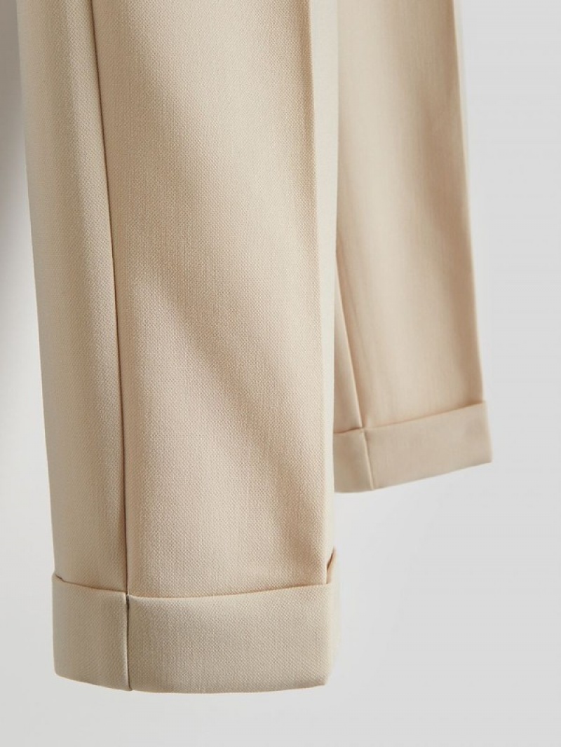 Reserved Cuffs Hosen Damen Beige | GTW-106589