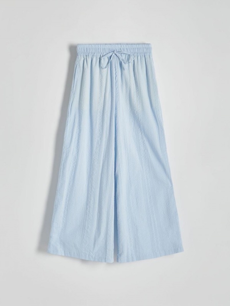 Reserved Culotte Hosen Damen Blau | TQH-471063