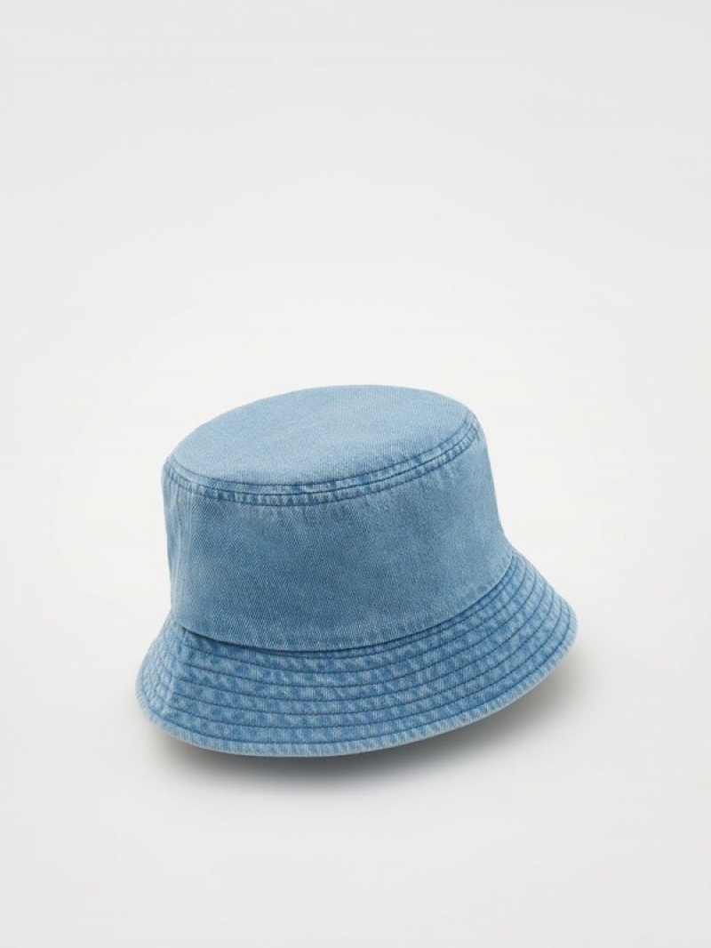 Reserved Denim Bucket Hüte Mädchen Blau | TML-761093