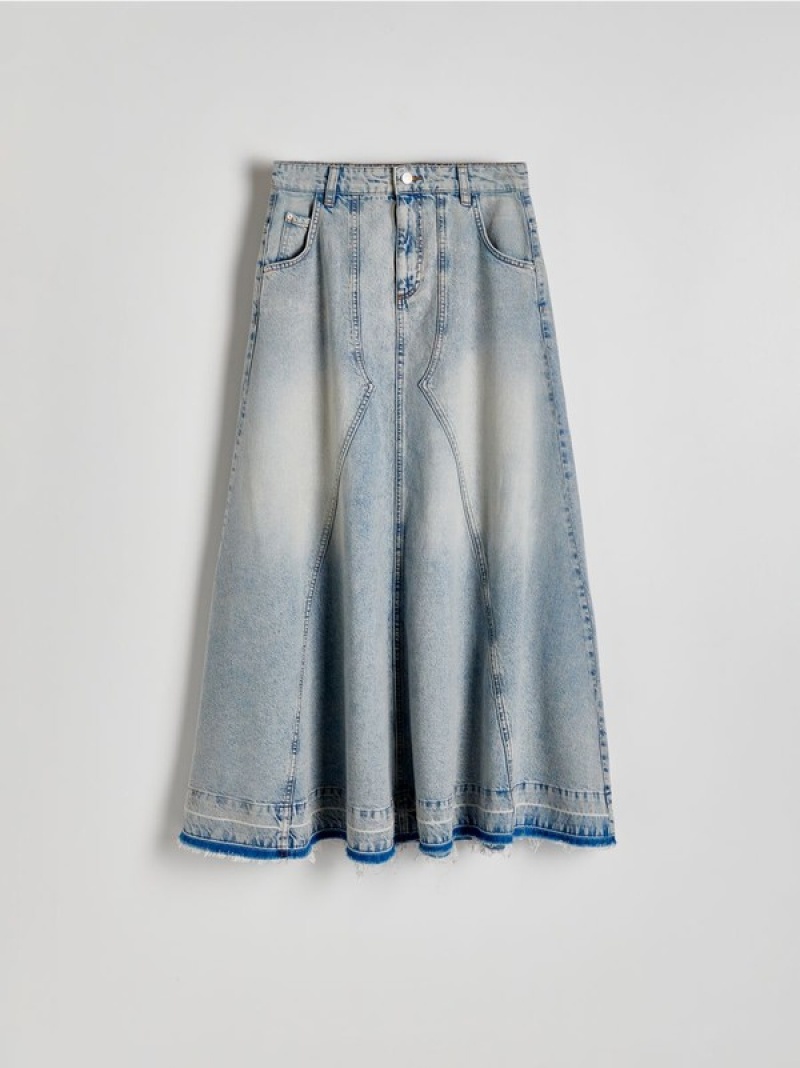 Reserved Denim Maxi Röcke Damen Blau | RXK-870952