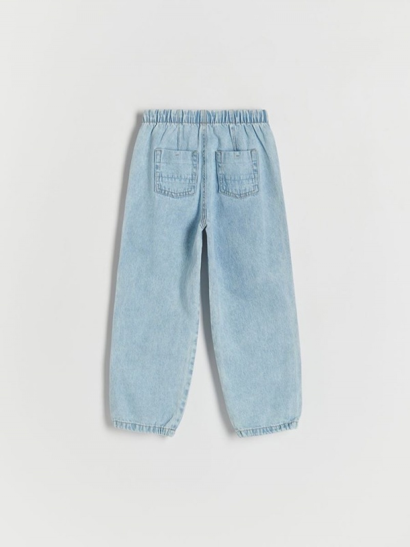 Reserved Denim Parachute Jeans Mädchen Blau | KAD-791605