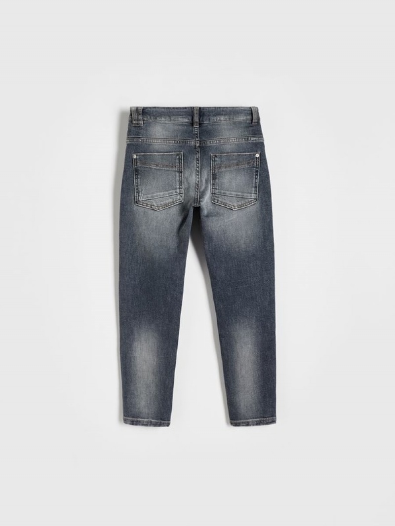 Reserved Distressed Slim Jeans Jungen Hellgrau | OVK-368409