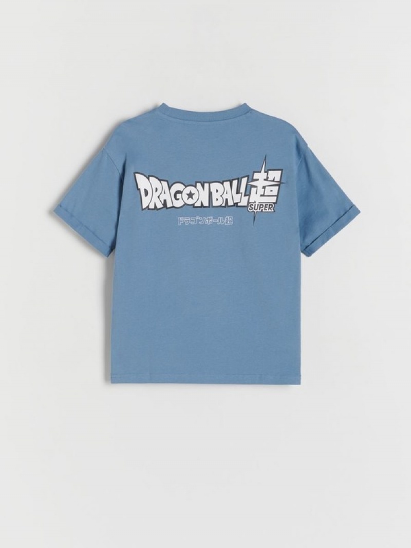 Reserved Dragon Ball Baumwoll T-shirts Jungen Grau Blau | UWN-187520