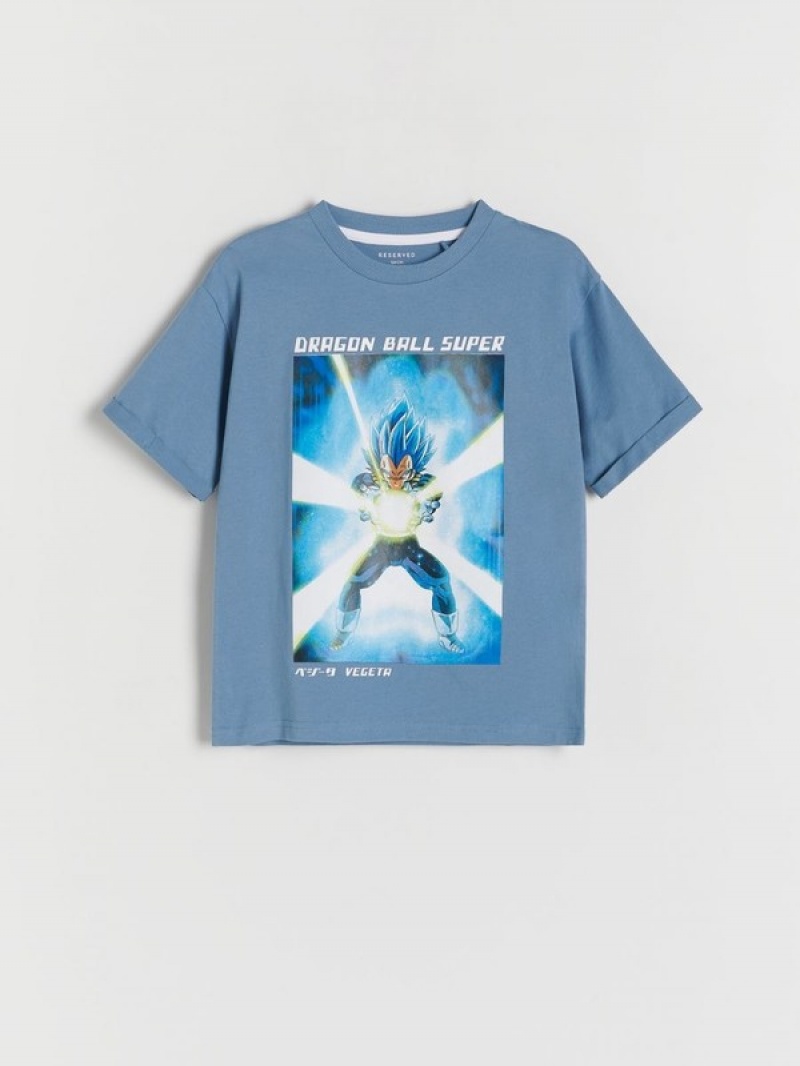 Reserved Dragon Ball Baumwoll T-shirts Jungen Grau Blau | UWN-187520