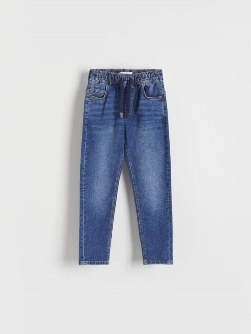 Reserved Elastic Carrot Jeans Jungen Blau | WAK-360921